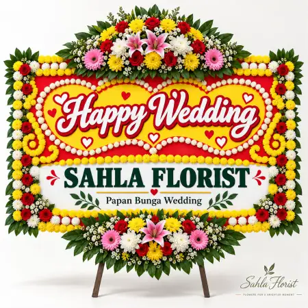 Papan Bunga Pernikahan Kota Kembang Depok
